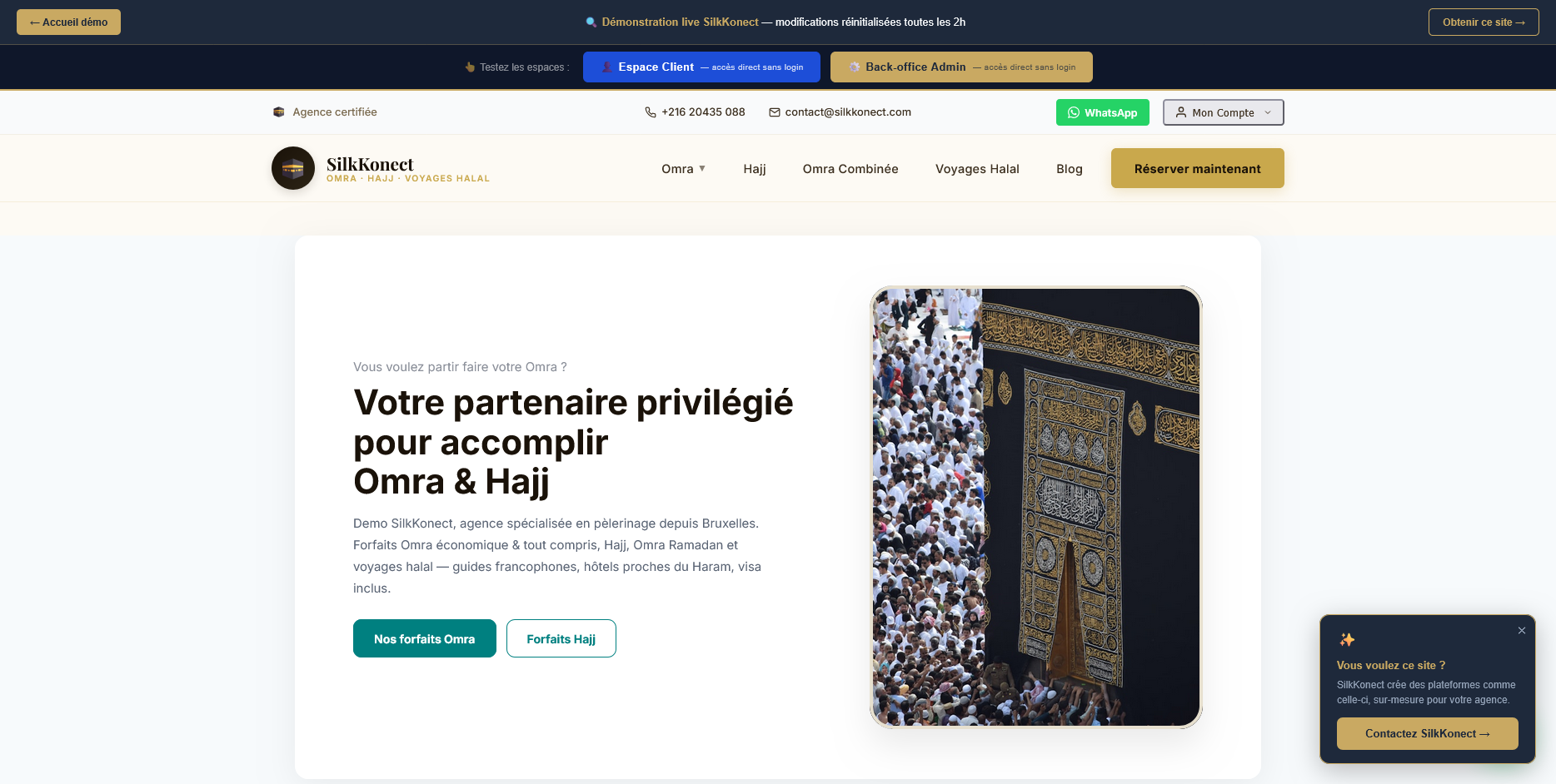 Aperçu demo.silkkonect.com